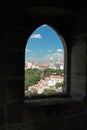 Through the castle window Royalty Free Stock Photo