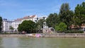 City view on Danube in Vienna, Austria