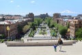 City view from the famous place Cascade in Yerevan, Armenia