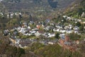 City view of Heimbach with castle in the Eifel Royalty Free Stock Photo