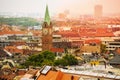 City view with Holy Cross Church in Munich Royalty Free Stock Photo