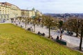 City view from the Kleine Schanze hill, in Bern