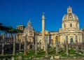 Landmarks and historic ruins in Rome, Italy