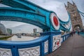 City view of London over river Thames from Tower Bridge Royalty Free Stock Photo