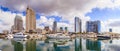 City View with Marina Bay at San Diego, California Royalty Free Stock Photo