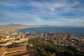 City view of Naples and sea from view point of fortress of Sant`Elmo, Italy