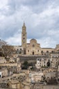 City view of old town - Sassi di Matera in the region of Basilicata Matera, Italy Royalty Free Stock Photo