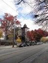 City view in philadelphia autumn day shot Royalty Free Stock Photo