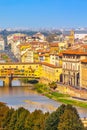 City view with Ponte Vecchio, Florence, Italy Royalty Free Stock Photo