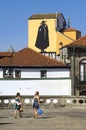 City view Porto with women and logo Sandeman