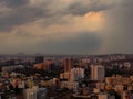 City View of Pune during monsoon season Royalty Free Stock Photo