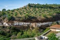 City view with Rock Dwellings and Calle Cuevas del Sol Street - Setenil de las Bodegas, Andalusia, Spain