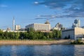 City view of Samara from Volga river. Russia. Royalty Free Stock Photo