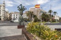 City view, square, Plaza Puerta del Mar,Alicante,Spain.