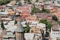 City view. Tbilisi, Georgia. City panorama. Roofs of houses.