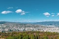 City view. Tbilisi, Georgia. Autumn city landscape. A city among the mountains