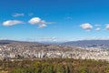 City view. Tbilisi, Georgia. Autumn city landscape. A city among the mountains