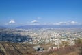 City view. Tbilisi, Georgia. Autumn city landscape. A city among the mountains