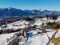 City view of Thuringia in Vorarlberg Austria Royalty Free Stock Photo