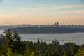 City View of Vancouver and Burnaby BC Royalty Free Stock Photo