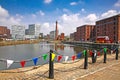 City views of the historic Canning Dock on the River Mersey, which is part of the Port of Liverpool, Northern England, UK Royalty Free Stock Photo