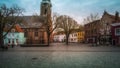 Vlissingen, Zeeland, Holland/Netherlands - November 2017: Church Saint Jakob Sint Jacobskerk in the center of the town