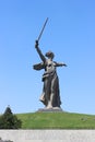 The city of Volgograd. Memorial complex Mamayev Kurgan. Monument to Mother Motherland.