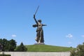 The city of Volgograd. Memorial complex Mamayev Kurgan. Monument to Mother Motherland.