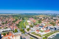 City of Vukovar and Danube river, Slavonia and Srijem regions of Croatia