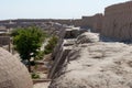 City wall of Ancient city of Itchan Kala in Khiva, Uzbekistan. Itchan Kala is Unesco World Heritage Site Royalty Free Stock Photo