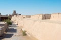 City wall of Ancient city of Itchan Kala in Khiva, Uzbekistan. Itchan Kala is Unesco World Heritage Site. Royalty Free Stock Photo