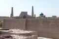 City wall of Ancient city of Itchan Kala in Khiva, Uzbekistan. Itchan Kala is Unesco World Heritage Site. Royalty Free Stock Photo