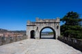 City wall gate and path in Pamplona, Spain Royalty Free Stock Photo
