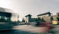 Yongning Gate and City Roads in Xi`an, Shaanxi, China