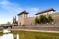 Yongning Gate and Moat, Xi`an, China Royalty Free Stock Photo