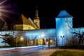 City walls around the city Trnava in Slovakia Royalty Free Stock Photo