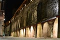 The city walls at night. Tallinn. Estonia Royalty Free Stock Photo