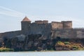 City walls and towers of the old fortress. Belgorod-Dniester