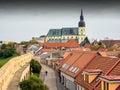 City walls in Trnava Royalty Free Stock Photo