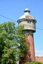 City water tower of Labiau. Polessk, Kaliningrad region Royalty Free Stock Photo
