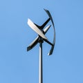 City wind generator on sky background Royalty Free Stock Photo