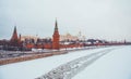 Winter in Moscow city Royalty Free Stock Photo