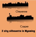 2 city in Wyoming ( Cheyenne, Casper )