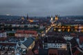 The city of WÃÂ¼rzburg at sunset in southern Germany Royalty Free Stock Photo