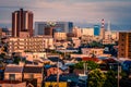 The city of Yokohama from the large shopping street