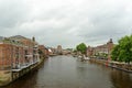 City of York on the banks of the river Ouse, England, UK Royalty Free Stock Photo