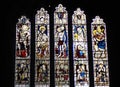 Medieval stained glass in the church Holy Trinity Goodramgate in York, Northern England Royalty Free Stock Photo