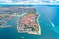 City of Zadar aerial panoramic view Royalty Free Stock Photo