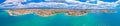 City of Zadar aerial panoramic view Royalty Free Stock Photo