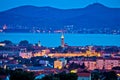 City of Zadar evening skyline Royalty Free Stock Photo